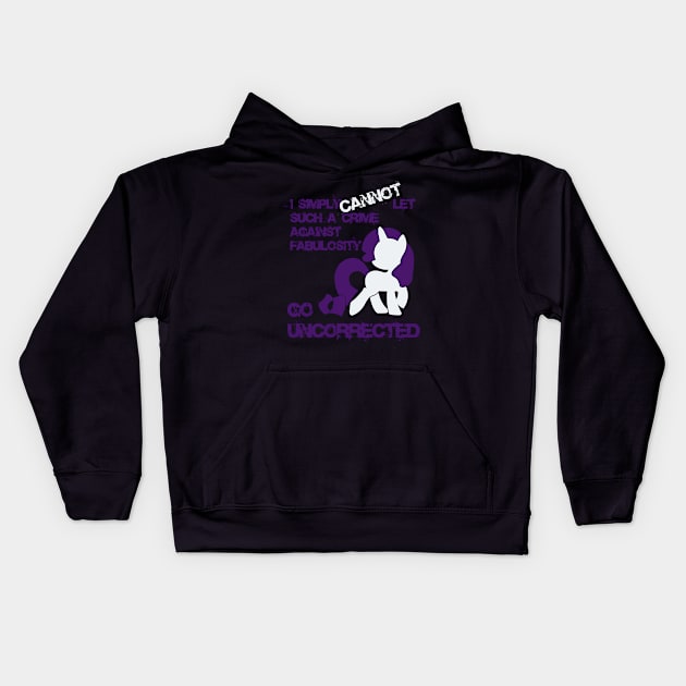 Rarity - Classic Kids Hoodie by RarieDash